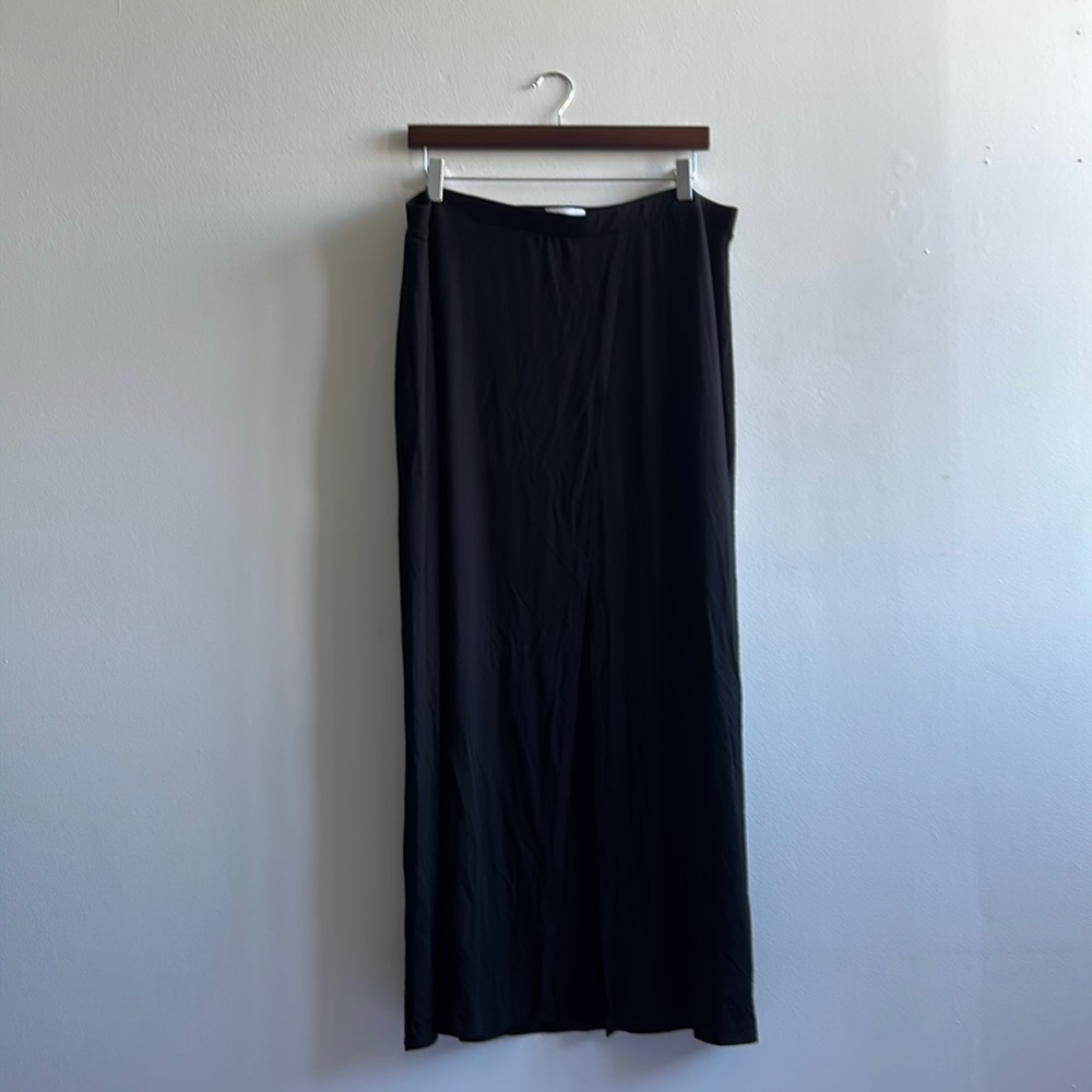 Black Maxi High Low Skirt XXL NWT